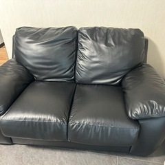 2人掛けソファー合皮中古品リクライニング (そら) 今出川のソファ《2人掛けソファ》の中古あげます・譲ります｜ジモティーで不用品の処分