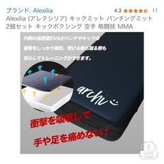 Alexilia (アレクシリア) キックミット パンチングミット 2個セット キックボクシング の画像