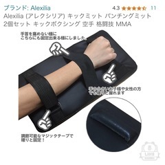 Alexilia (アレクシリア) キックミット パンチングミット 2個セット キックボクシング の画像