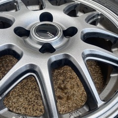 185/70R14 ホイール付きスタッドレスタイヤ 美品 8分山 ダンロップの画像