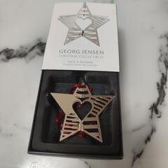 GEGEORG JENSEN クリスマス オーナメント 2019　星型ペアーの画像