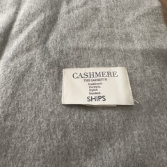 SHIPS カシミヤ マフラー グレーの画像