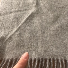 SHIPS カシミヤ マフラー グレーの画像