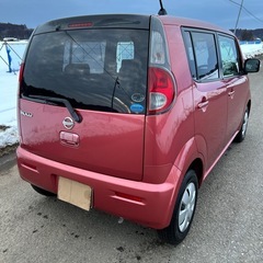 売約済みです！車検2年付き！程度良好！平成24年式日産モコ！ワンオーナー！下廻りやボディ錆び無し！スタッドレス装着済み！23年製バリ山夏タイヤホイールも付属！各所整備済みで安心！調子バッチリ！総額22万円の画像