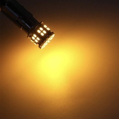 新品 アンバー LED S25 P21W ピン角  150度 シングル　2個セット 車 バイク ウインカー LED化の画像