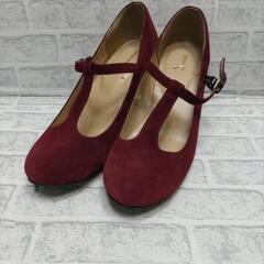 【未使用品】パンプス 23cm 赤 レッド 傷あり