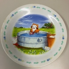 A2502-382 あらいぐまラスカル 小皿 非売品 18×2cmの画像