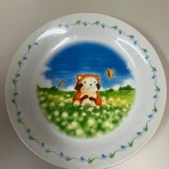 A2502-384　あらいぐまラスカル 小皿 非売品 18×2cmの画像