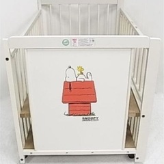 
キンタロー ベビーベッド 2way スヌーピー S-6の画像