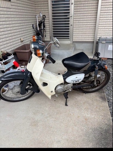 【17時30分出品 早い者勝ち】スーパーカブ50 プチカスタム c50 車体 実働 佐賀 福岡 社外マフラー付き