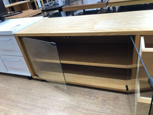 ☆ジモティ割あり☆ TV台 ベージュ H43×D30×W140 クリーニング済み MT3669 (リユースのサカイ水戸) 水戸の収納家具《テレビ台 》の中古あげます・譲ります｜ジモティーで不用品の処分