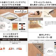 2021年製 パナソニック ホットカーペット フローリングタイプ 3畳 ベージュの画像