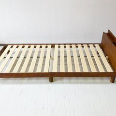 【受渡者決定
】シングルベッド すのこ コンセント付き 高さ調整付き