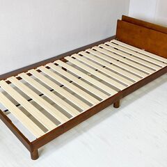 【受渡者決定
】シングルベッド すのこ コンセント付き 高さ調整付きの画像