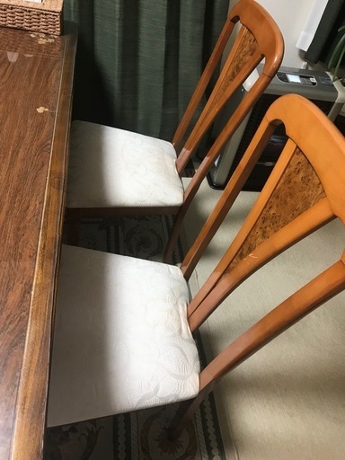 ダイニングテーブル大型&椅子6脚セット