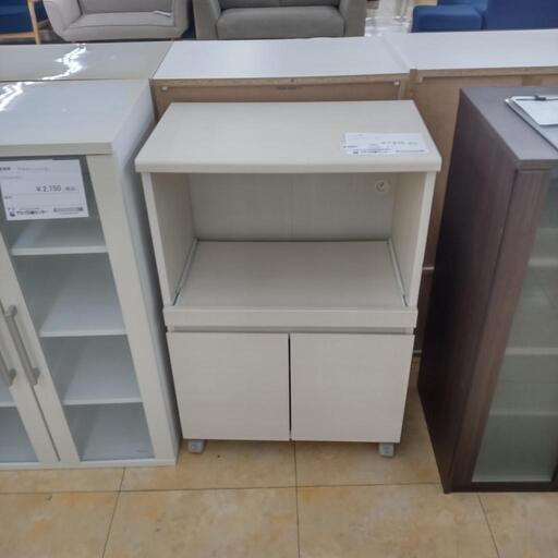 ☆ジモティ割あり☆ レンジ台 白 H84×D35×W56.5 クリーニング済み OJ7909 (リユースのサカイ太田)  西小泉の収納家具《食器棚、キッチン収納》の中古あげます・譲ります｜ジモティーで不用品の処分