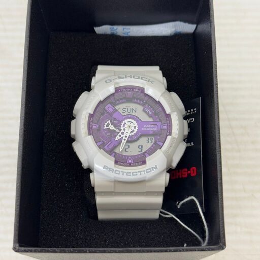 G-SHOCK GA-110WS-7AJF ホワイト/パープル GA110WS-7A | G-SHOCK ANALOG-DIGITAL White | CASIO