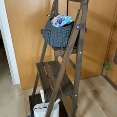 お話中　木製ラック　シェルフ　棚(折り畳みの画像
