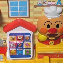 美品●アンパンマンのおままごと玩具★スマートアンパンマンキッチン★タッチパネル・コンロ・流し等◎本体のみ◎の画像