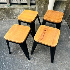 《売約済》【武蔵小山店】【～4/14限定SALE！店内全品20%お値引き！】[在庫4脚→3脚 各売り] インダストリアル　スツール　スタッキング　マリンスツール　チェア　ダイニングチェア　ダイニングスツール　イス　椅子　スチール　検　stool アイアン　関家具　クラッシュゲート　アクメ　アクメファニチャー　重なる　省スペース　の画像