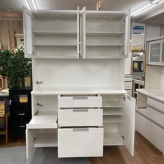 ジモティ来店特価!! キッチンカウンター ニトリ オフホワイト J-250107 相応しく