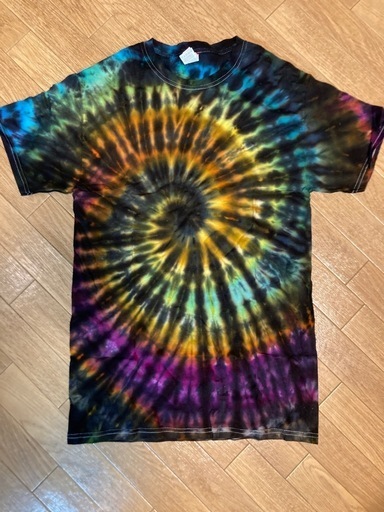 100% Handmade psydyeストレッチタイダイTシャツM