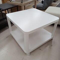 *お値段見直しました★ジモティ割あり★  テーブル ホワイト W64×D64×H45 クリーニング済み TC7313の画像