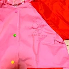 ハローキティ レインコート ピンク　サイズ100の画像