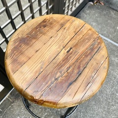 《売約済》【武蔵小山店】【在庫2点→0点】関家具　クラッシュゲート　CRASH GATE knot antiques ノットアンティークス　コンベックスⅢ スツール　L サイズ　コンベックススツール　アイアン　インダストリアル　塩系　男前　インテリア　カウンター　ハイスツールの画像