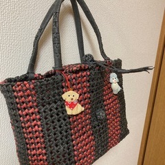 クラフトバンドで製作したトートバッグの画像