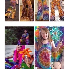 100% Handmade psydyeストレッチタイダイタンクトップ新品の画像