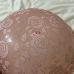 光沢 薔薇 洗面器 風呂 桶 湯おけ ウォッシュボウル ローズ 花柄 ピンクの画像