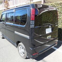 込プライス２１万７千円 バモス ４ＷＤ Ｇ(HM2) ４速ＡＴ 後期モデル 修復無し ローダウン ブラック タイベル済 検７年９月 機関良好の画像