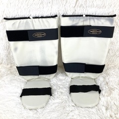 ★使用頻度少★ボディメーカー レガース シン インステップ プロテクター L 白の画像