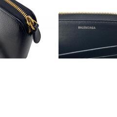 バレンシアガ BALENCIAGA 長財布 ロゴ コンチネンタル 594290 ブラック