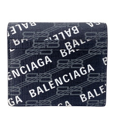 バレンシアガ BALENCIAGA 二つ折り財布 ロゴ シグネチャー