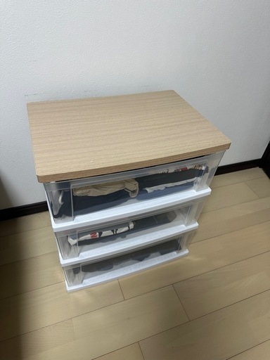 3段チェストキャビネット