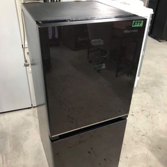 NO 877 🌈福岡市内配送設置無料✨🌈2021年式 冷蔵庫 ブラウン HR-G13B-BR [134L /2ドア /右開きタイプ] [冷凍室 46L]の画像