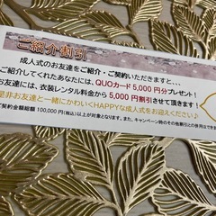 成人式振袖＆成人式以外の振袖レンタル80パーOFF券の画像