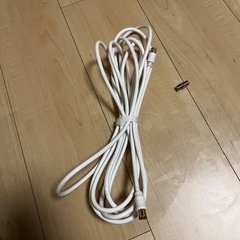 テレビ線　5m アダプタのメス付き