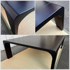 ■天童木工 Tendo 座卓 センターテーブル ローテーブル■原好輝デザイン サペリ■国産 ジャパニーズモダン レトロ ビンテージ アンティークの画像