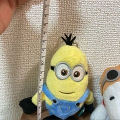 ミニオン　スヌーピー　ひつじのショーン　ぬいぐるみ　キーホルダー　セットの画像