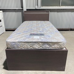 💥激安💥大量収納付きシングルベッドマットレスセットコンセント付き✨便利✨ (TMT古物販売店) 鶴見緑地のベッド《シングルベッド 》の中古あげます・譲ります｜ジモティーで不用品の処分