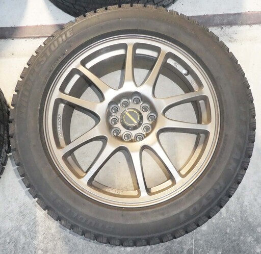 17インチ中古アルミホイールA-TECH SCHNEIDER中古スタッドレス付き225