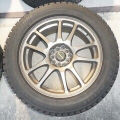 17インチ中古アルミホイールA-TECH SCHNEIDER中古スタッドレス付き225/55R17の画像