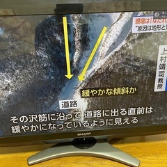 シャープ 32V型ワイド 液晶テレビ lc-32dh6 リモコン付 (ぺぞ) 茨木のテレビ《液晶テレビ》の中古あげます・譲ります ｜ジモティーで不用品の処分