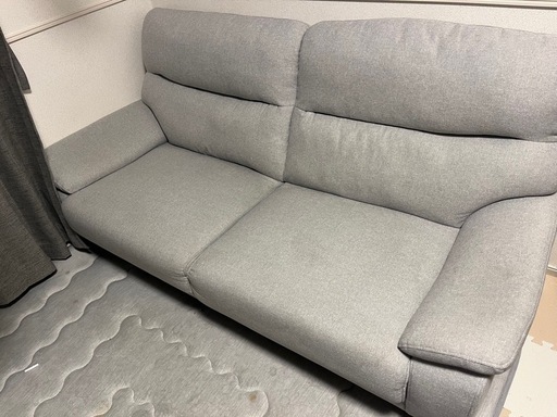 関家具 公式店 ソファー 3人掛け 北欧 ソファ 三人掛け おしゃれ コンパクト モダン レザーテックス ベルトーネ 大型便(開梱)