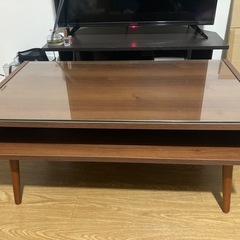 【受取予定者相談中
】北欧 ガラス ローテーブル