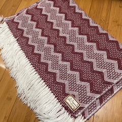 ペルーで購入　ストール　マフラー　落ち着いた赤色