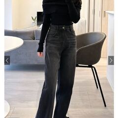 《新品》GRL ストレートデニムパンツ[cu468] ブラック ...